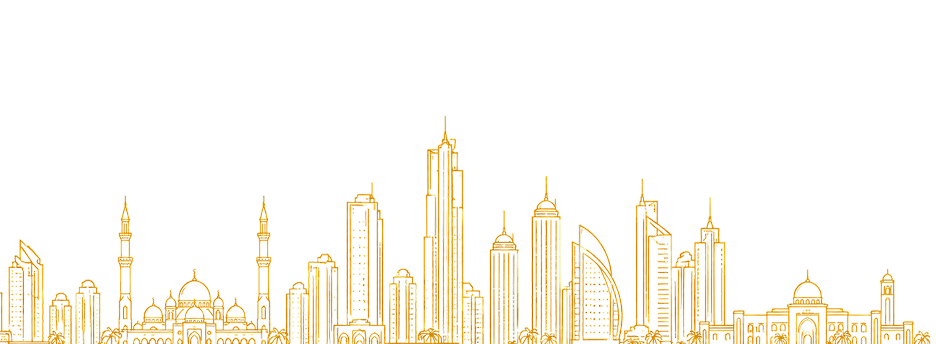 Sharjah skyline illustration