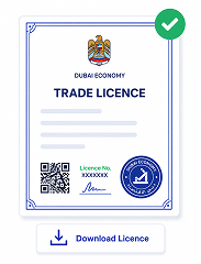 Trade license issued digitally photo