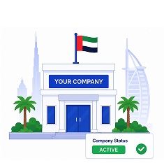 Your Dubai company live & operational photo